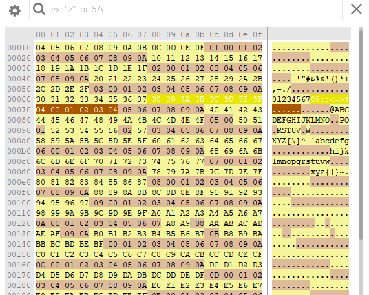 HEX dump