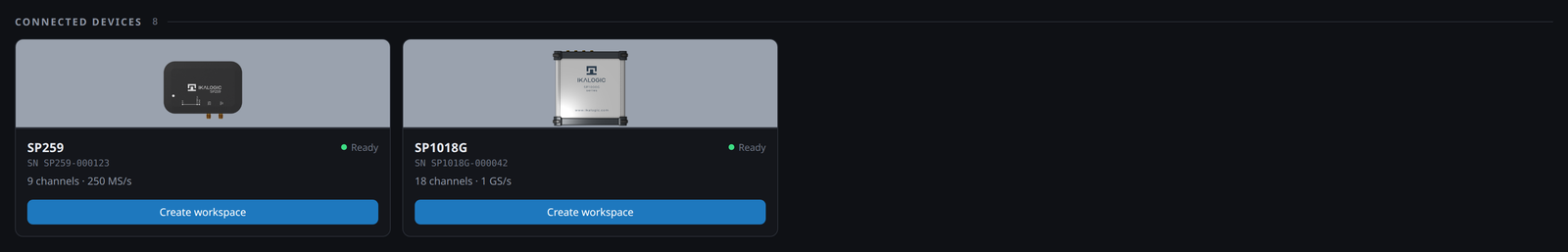 Connected devices on the home screen