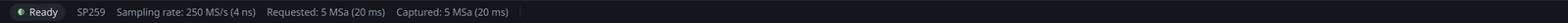 The status bar