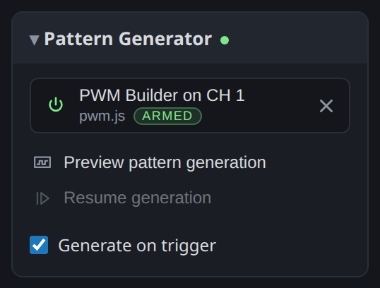 An armed generator