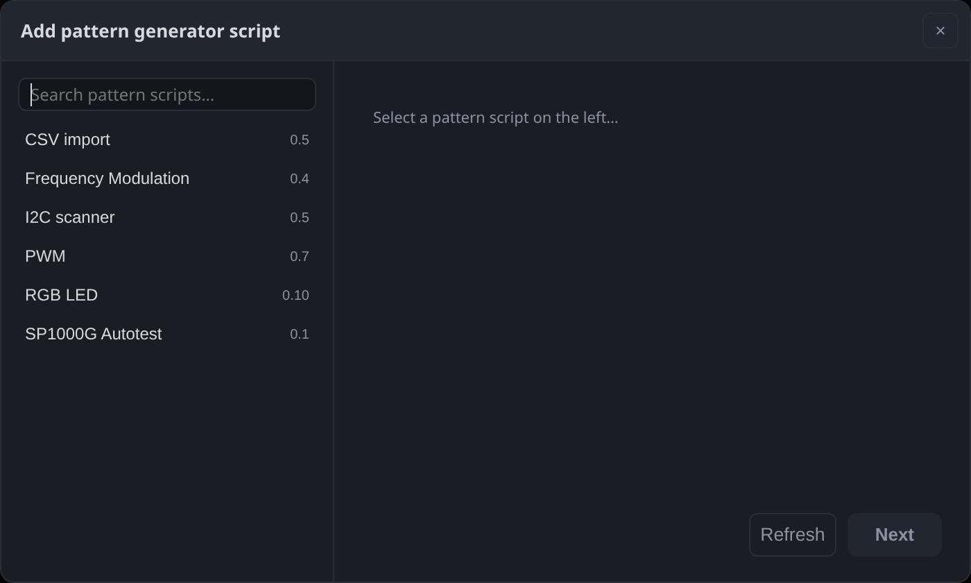 The generator scripts in the library