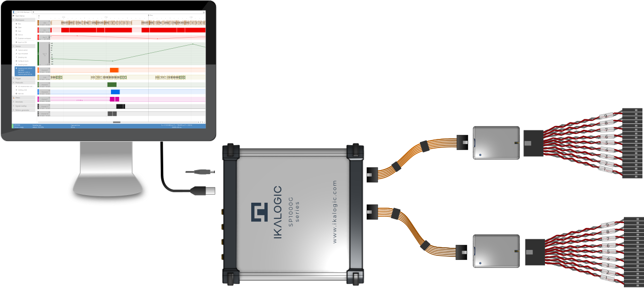 SP100G Series logic analyzer (ScanaStudio)