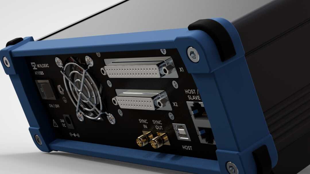 Close-up view of the AT1032S test sequencer